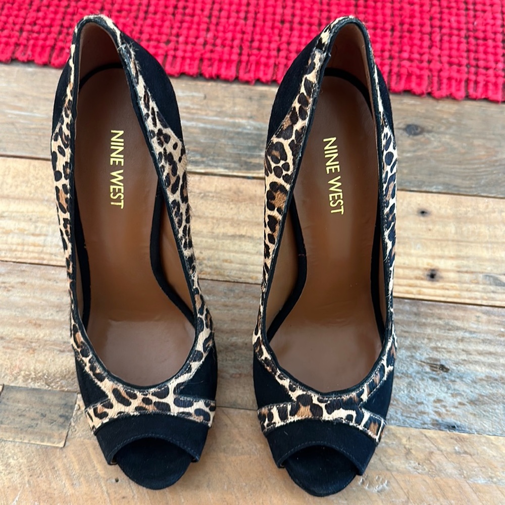 Black and animal print stiletto hells